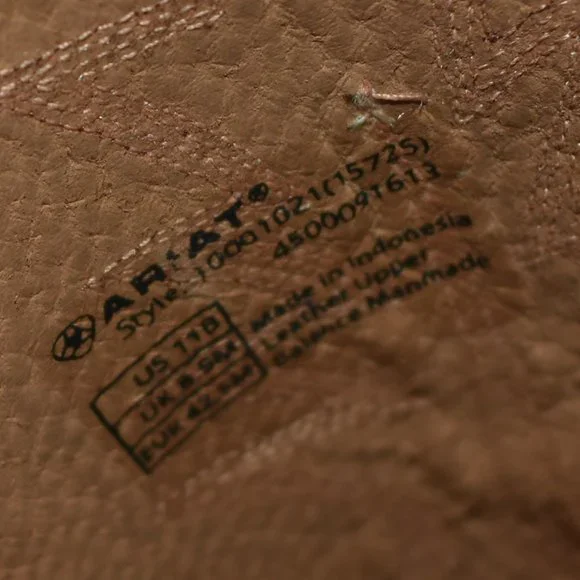 Heritage R Toe Distressed Brown Western Boot Size 11B - Picture 4 of 10